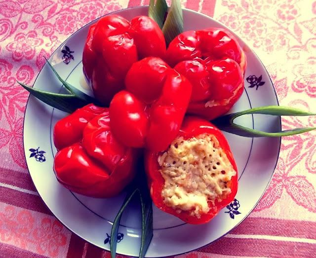Papryka faszerowana dla wegetarian